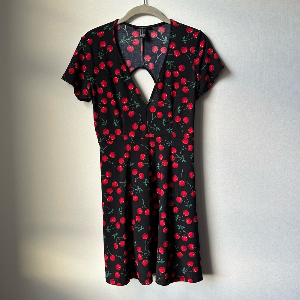 Forever 21 Cherry Dress Sz S